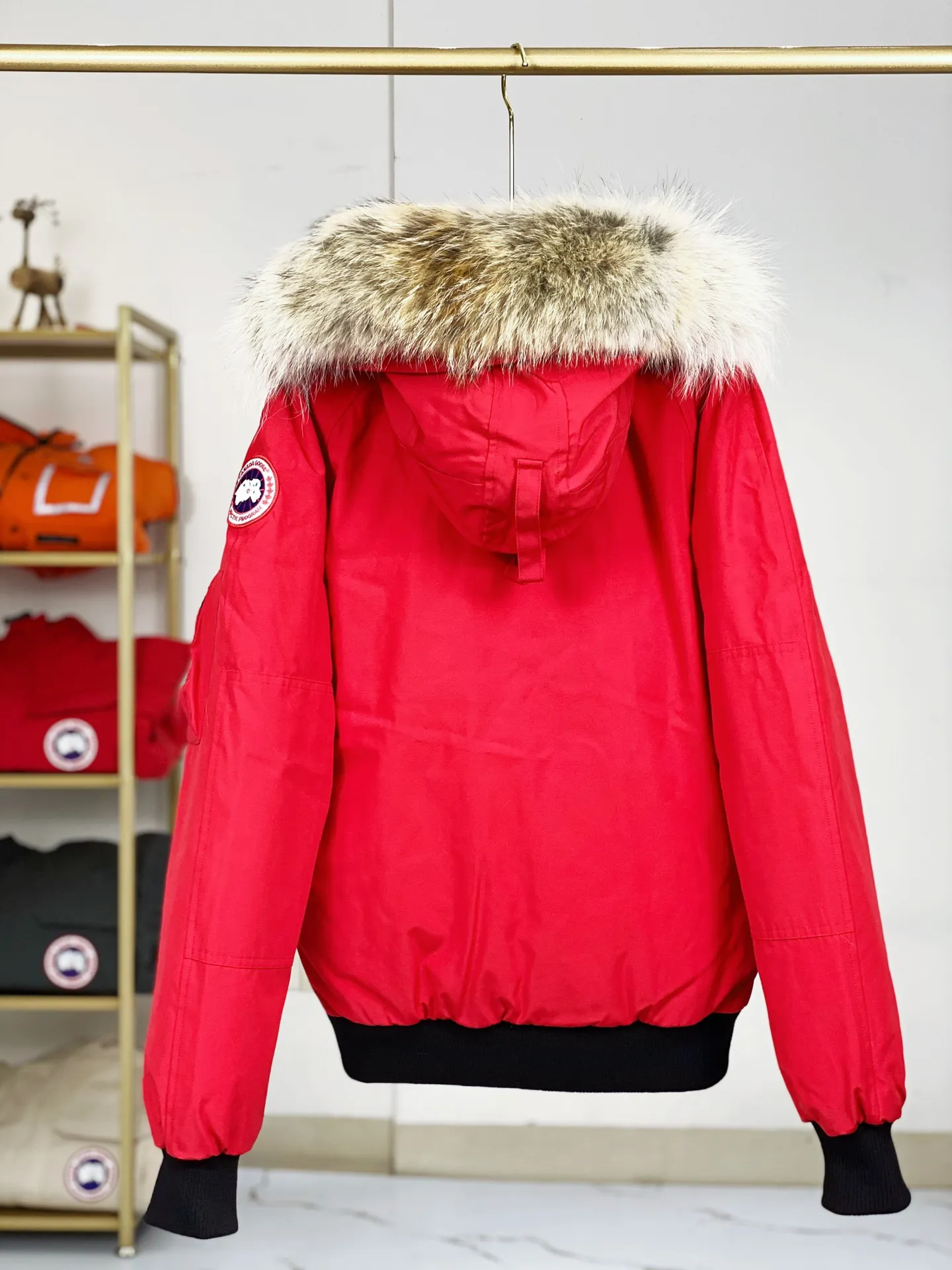 P780 Canada goose/Canada Goose Chilliwack 01 bomber jacket down jacket, authentic original clothing mold, all accessories are customized from the original factory. 💯The softness of the fabric is compared with the original product, and it can be restored by kneading at will (fabric misunderstanding: it is not a high-hardness fabric that is waterproof. Only those who buy the latest authentic version this year will notice the softness and comfort of the fabric) 💯The down is synchronized with the authentic white duck down, fluffy and not clumps, electronically controlled down filling machine. 💯Customized authentic YKK zipper pullers, high hardness and no jamming 💯The fur collar is custom-made from coyote skins in western Canada, the original version has the same origin 💯All workmanship and wiring are controlled by workers with more than ten years of service. They must be horizontal and vertical, and are not crooked. The inner wiring density is more sophisticated. Feel free to compare 💯Goose logo on sleeves, collar label, washed label, hangtag, zipper cord, pocket label, cuff thread, hem thread All details are updated simultaneously with the original product. The best version with the most complete colors. Sizes: XS-XXL (size chart attached below)